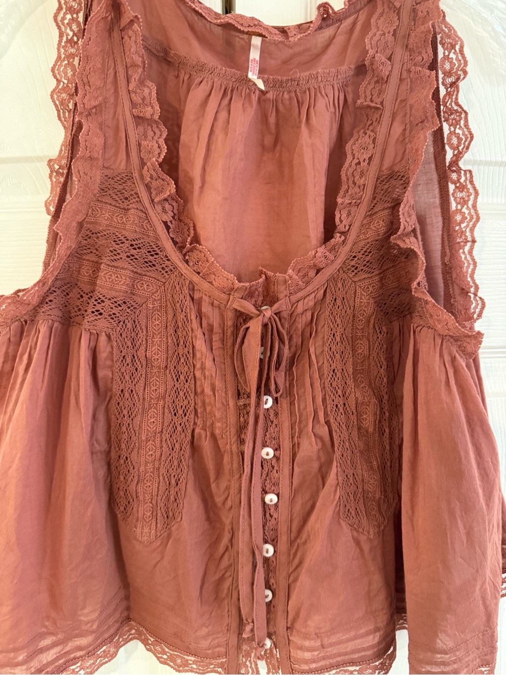 Free People Forevermore Tank Size Small in Cedar Wood - Picture 2 of 7